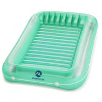 Adventure Lab Inflatable Tanning Pool Lounge Float with Removable Pillow – Large 200x135cm Suntan Pool Float for Adults, Personal Cooling Raft, UV Resistant Lounger for Pool, Beach & Summer Relaxation