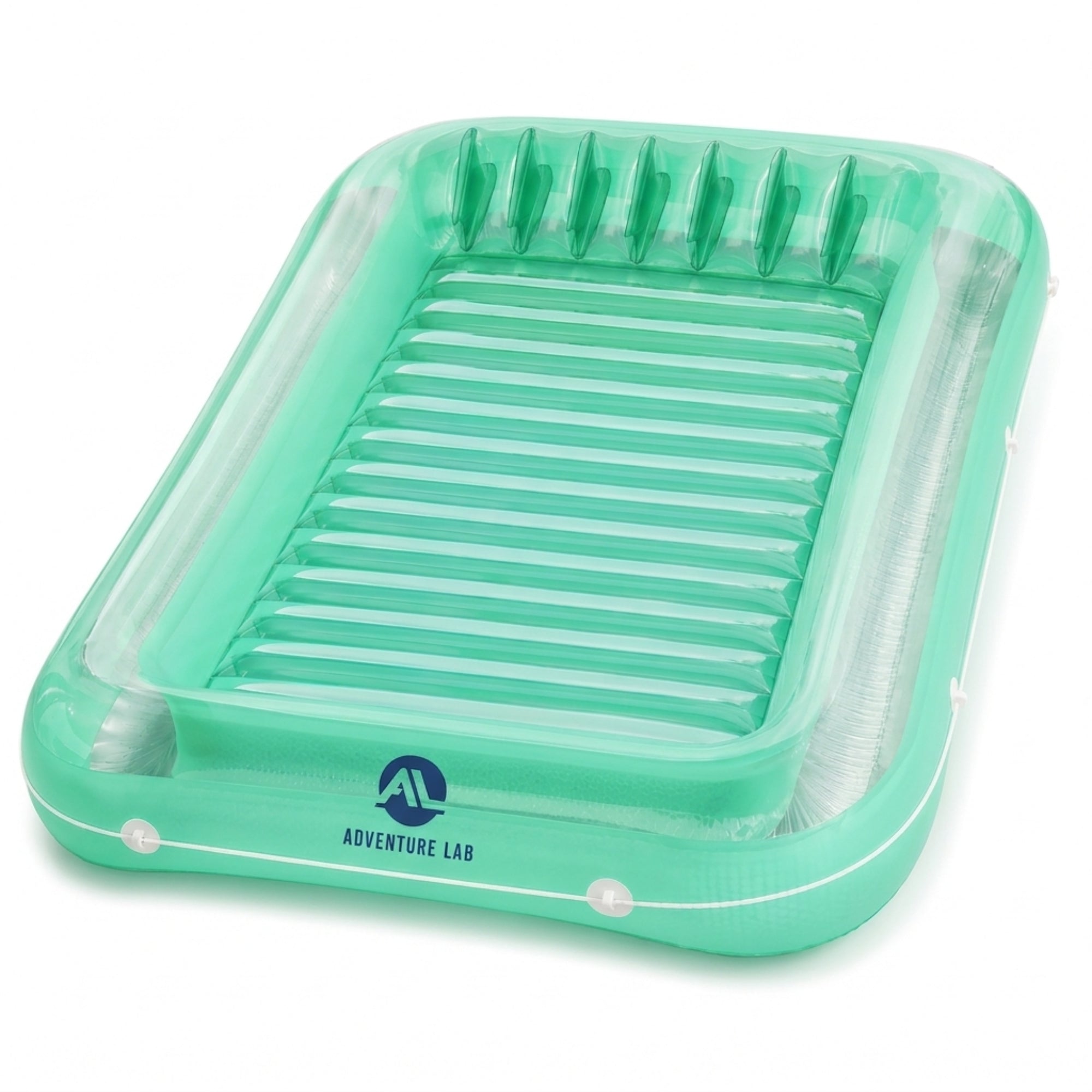 Adventure Lab Inflatable Tanning Pool Lounge Float with Removable Pillow – Large 200x135cm Suntan Pool Float for Adults, Personal Cooling Raft, UV Resistant Lounger for Pool, Beach & Summer Relaxation