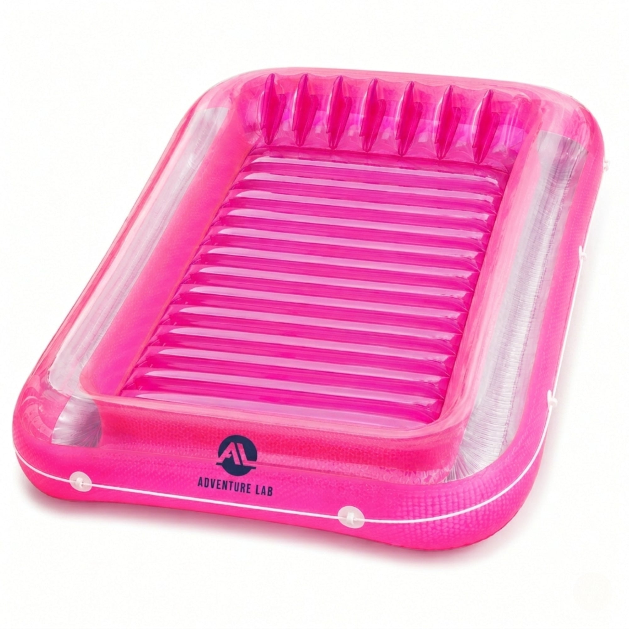 Adventure Lab Inflatable Tanning Pool Lounge Float with Removable Pillow – Large 200x135cm Suntan Pool Float for Adults, Personal Cooling Raft, UV Resistant Lounger for Pool, Beach & Summer Relaxation